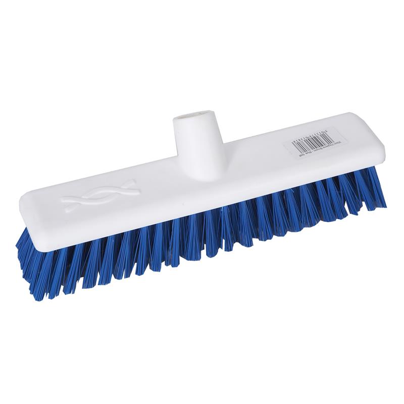 12" Stiff Plastic Broom Complete Blue (Excel)